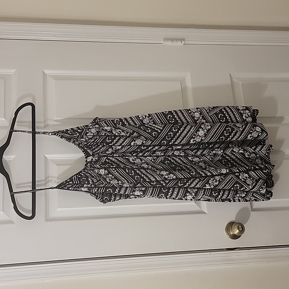 xhilaration Spaghetti Strap Dress, Size XXL, Black and White